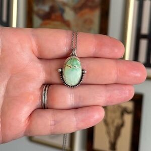 Natural Iron Maiden Turquoise Necklace